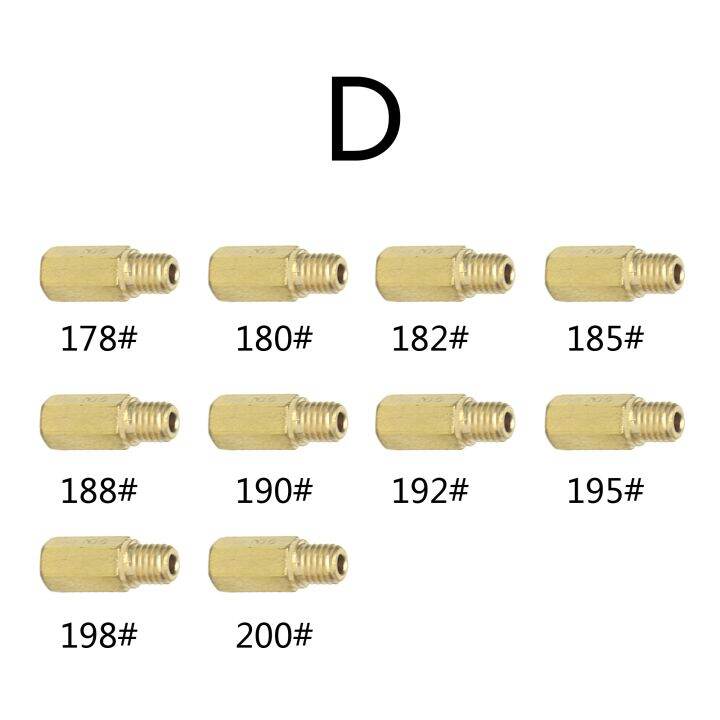 หัวฉีดหลัก10ชิ้นสำหรับเคฮินเอฟซีอาร์-oko-koso-หัวฉีดรถจักรยานยนต์คาร์บูเรเตอร์พีดับเบิลยูเค-pe-แพ็ค-zdu8t1dr-ชิ้น