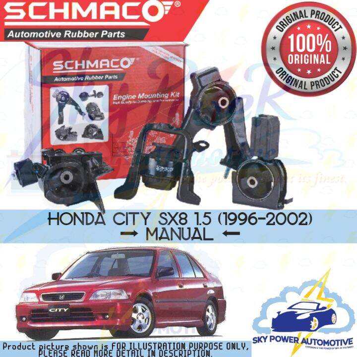 HONDA CITY SX8 1.5 (19962002) (MANUAL) SCHMACO ENGINE MOUNTING (SET