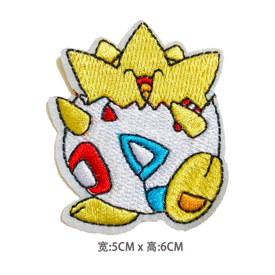 Pokemon Cloth Patch Pikachu Clothes Stickers Sew on Embroidery Patches  Applique Iron on Clothing Cartoon DIY
