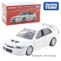 Takara Tomica 13 Mitsubishi Lancer Evolution VI GSR 1/61สำหรับโชว์รถโมเดลเหล็กมอเตอร์รถยนต์ลูกเต๋าของเล่นในรถยนต์