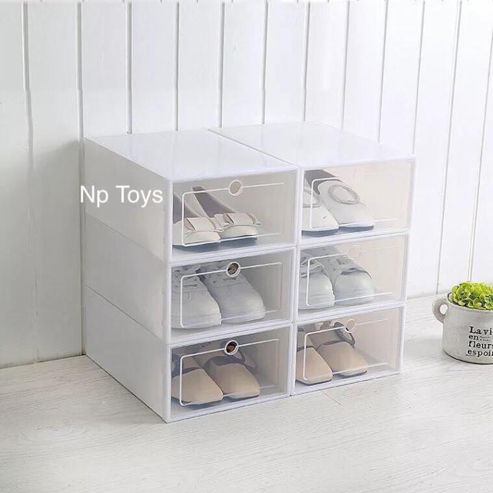 toykidsshop-กล่องใส่รองเท้า-เซ็ต6กล่อง-ไม่คละสี-กล่องรองเท้า-กล่องใส่รองเท้า-กล่องอเนกประสงค์-กล่องใส่ของ