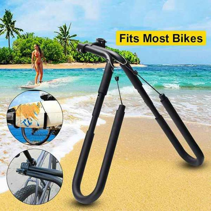 surfboard-bike-rack-black-aluminum-surfboard-wakeboard-bike-surf-carrier-bike-wakeboard-new-side-kiteboard-bracket-to-seatpost