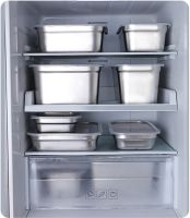 304 Food Grade Stainless Steel Refrigerator Storage Box Crisper Container Ingredients Freezer Box Food Freezing Sealed Box