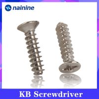 100Pcs M1.4 M1.7 M2 M2.3 M3 KB Hirao Flat Head Self tapping Screw Nickel Electronic Small Screws SS06