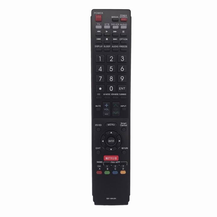 replacement-gb118wjsa-remote-control-for-sharp-lcd-tv-aquos-tv-2d-3d-netflix-gb005wjsa-ga890wjsa-gb004wjsa-remoto-fernbedienung