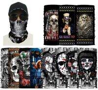 3D Skull Motorcycle Bike Neck Scarf Face Mask Turban Headband Cosplay Windproof Dustproof Oral Headdress