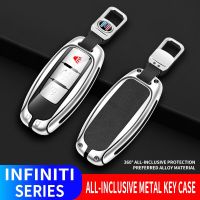 Zinc Alloy Leather Car Key Case Cover Shell Nissan Qashqai X-Trail T32 T31 Juke J10 J11 Kicks Tiida Pathfinder Note For Infiniti