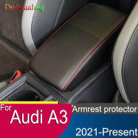 สำหรับ Audi A3 2023ที่เท้าแขนรถคอนโซลเบาะรองนั่งกล่อง TOP Matte Liner MAT Case รถสไตล์ A3L