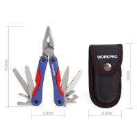 เครื่องมือเอนกประสงค์ (multi-tool) Workpro 15 in 1 (น้ำเงินแดง) พร้อมเคส