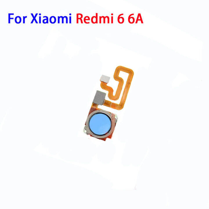 สำหรับ-xiaomi-redmi-6-6a-กลับปุ่มโฮมสแกนลายนิ้วมือเซนเซอร์กลับสายเคเบิ้ลหลักชิ้นส่วนซ่อมบัตรประชาชนแบบสัมผัสสำหรับโทรศัพท์