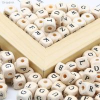 ✼☄▲ 50/100/200pcs 10mm Square Wooden Alphabet Beads Mix Wood A-Z Letter Spacer Beads For Jewelry Making Diy Bracelet Necklace Crafts