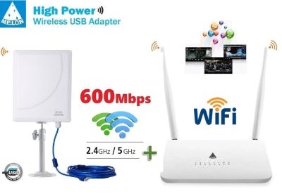 ขยาย สัญญาณ WiFi ระยะไกล รับ Wifi แล้วแชร์ Wifi ต่อผ่าน Router รองรับ การใช้งาน ได้พร้อมกัน 32 อุปกรณ์  Melon Router +N519D