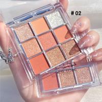 พาเลทอายแชโดว์ 9 สี เนื้อดินน้ำมัน แมท เนื้อใยไหม ประกายชิมเมอร์ สีสวยมาก Eye shadow 9 colors