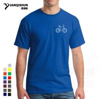 Eu Size Bicycle T Shirt 16Colors Bike Graphic Print Summer Shirts Homme Fashionable Pure Cotton Hipster Casual T-Shirt Drop Ship