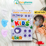Khẩu trang trẻ em 6D An Tâm cho em bé 3 tuổi giúp kháng khuẩn lọc bụi dễ