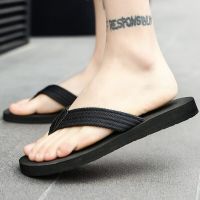 HOT★ฤดูร้อนผู้ชาย Sandal Jepit Fashion Non-Slip รองเท้าแตะแบบสบายๆในร่มนุ่มสบายด้านล่างรองเท้า Zapatillas Hombre Casa