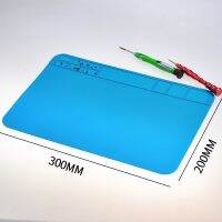 +【‘ Silicone Motherboard Electronic Repair Pad Heat Insulation Waterproof Anti-Slip With Divider Grids Maintenance Working Platform