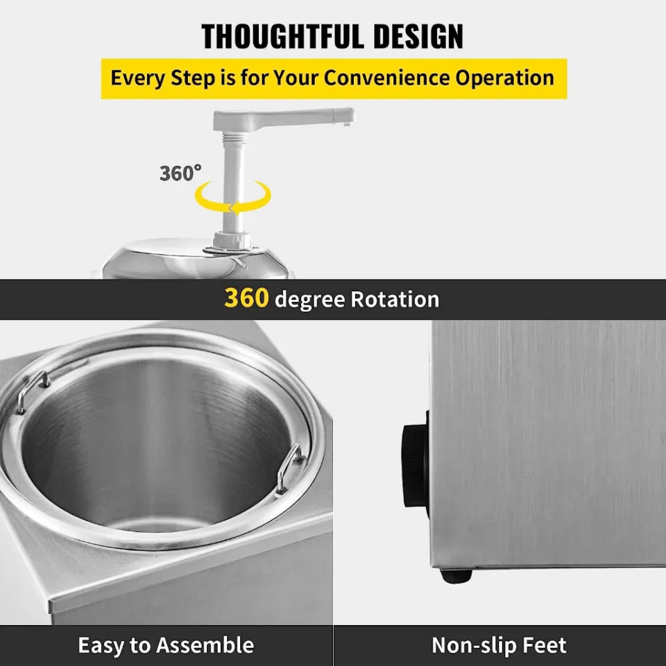 nacho cheese dispenser warmer machine 2.3l