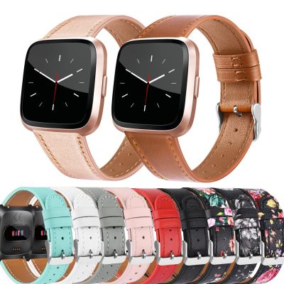 สร้อยข้อมือหนังสำหรับ Fitbit Versa 2 Versa Lite สายสายนาฬิกาข้อมือทดแทนสำหรับ Fitbit Versa Smartwatch Accessories