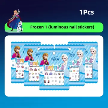 Cartoon Frozen Princess Pooh Bear Snow White Makeup Nail Stickers