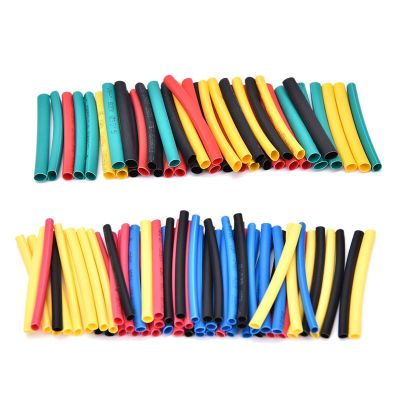 328pcs Heat Shrink Tubing Wrap +  1 pc Plastic Bag Assorted Heat Shrink Tube 8 Sizes Tubing Wrap Sleeve 5 Colors