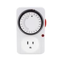 24 Hour Plug-in Mechanical Timer Lamps Fans Christmas String Lights Electric Timing Outlet US Plug