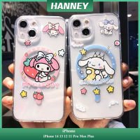 HANNEY เคสโทรศัพท์ซิลิโคนนิ่มกันกระแทกพิมพ์ลายรูปการ์ตูนสัตว์น่ารักน่ารักสำหรับ iPhone 14 13 12 11 Pro Max Plus ฝาหลังชาร์จไร้สาย CPH-01