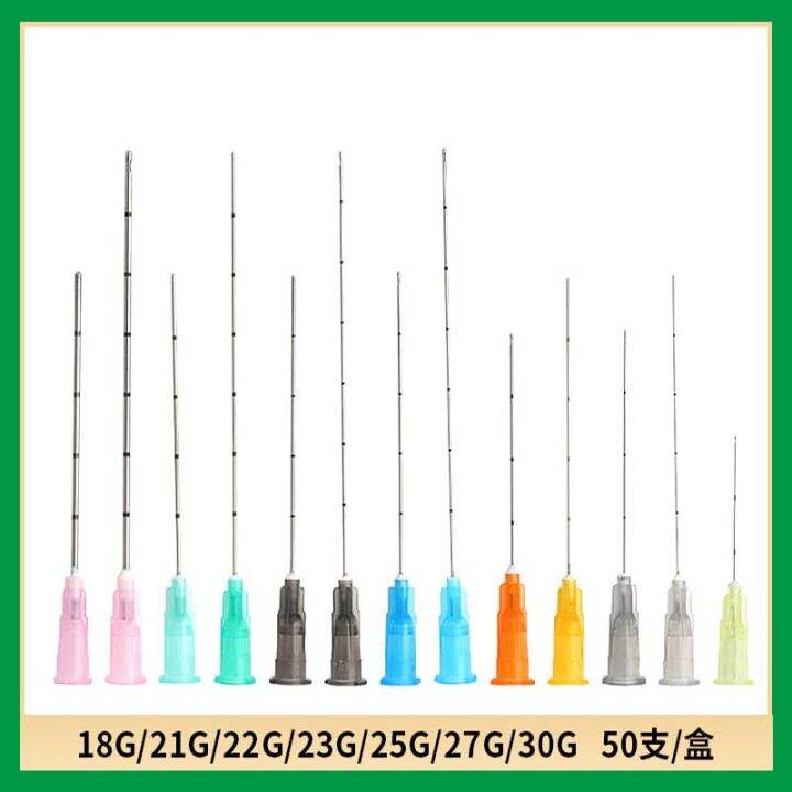 blunt-needle-needle-tips-fine-micro-cannula-21g-22g-23g-25g-27g-30g-plain-ends-notched-endo-needle-tip-syringe-50pcs-tools