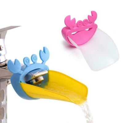 Children Kids Faucet Extender Sink Tap Water Bath Hands Washing Toy for Bathroom Cartoon shaped guide channel