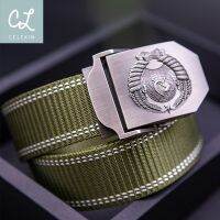 New nylon belt mens 3.8cm wide automatic buckle metal multifunctional outdoor nylon belt with high quality