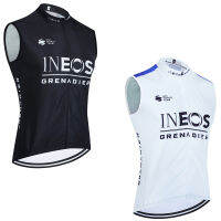 ใหม่2024 INEOS ขี่จักรยานเสื้อกันลมยูเออีทีมขี่จักรยานย์ผู้ชายจักรยานเสื้อกั๊ก M Aillot Ropa C Iclismo Unsleeves Bicycl เสื้อยืด