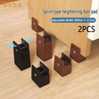 ▽♙✎ 2PCS Adjustable Chair Feet Riser with Screw Clamp 2 4 Inch Height Heavy Duty Sofa Tables Bed Furniture Risers Square