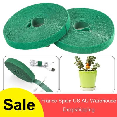 Plant Ties 15mm x 5 meters green -plant Binder Adhesive and Garden tien lants Cable Flower Cucumber Grape Rattan Holder protect Adhesives Tape