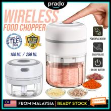 PRADO Malaysia Wireless Garlic Chopper Electric Mini Food Processor Ginger Mincer Food Grinder ​Speedy Vegetable Chopper Cutter Meat Blender 100ML & 250ML 捣蒜器