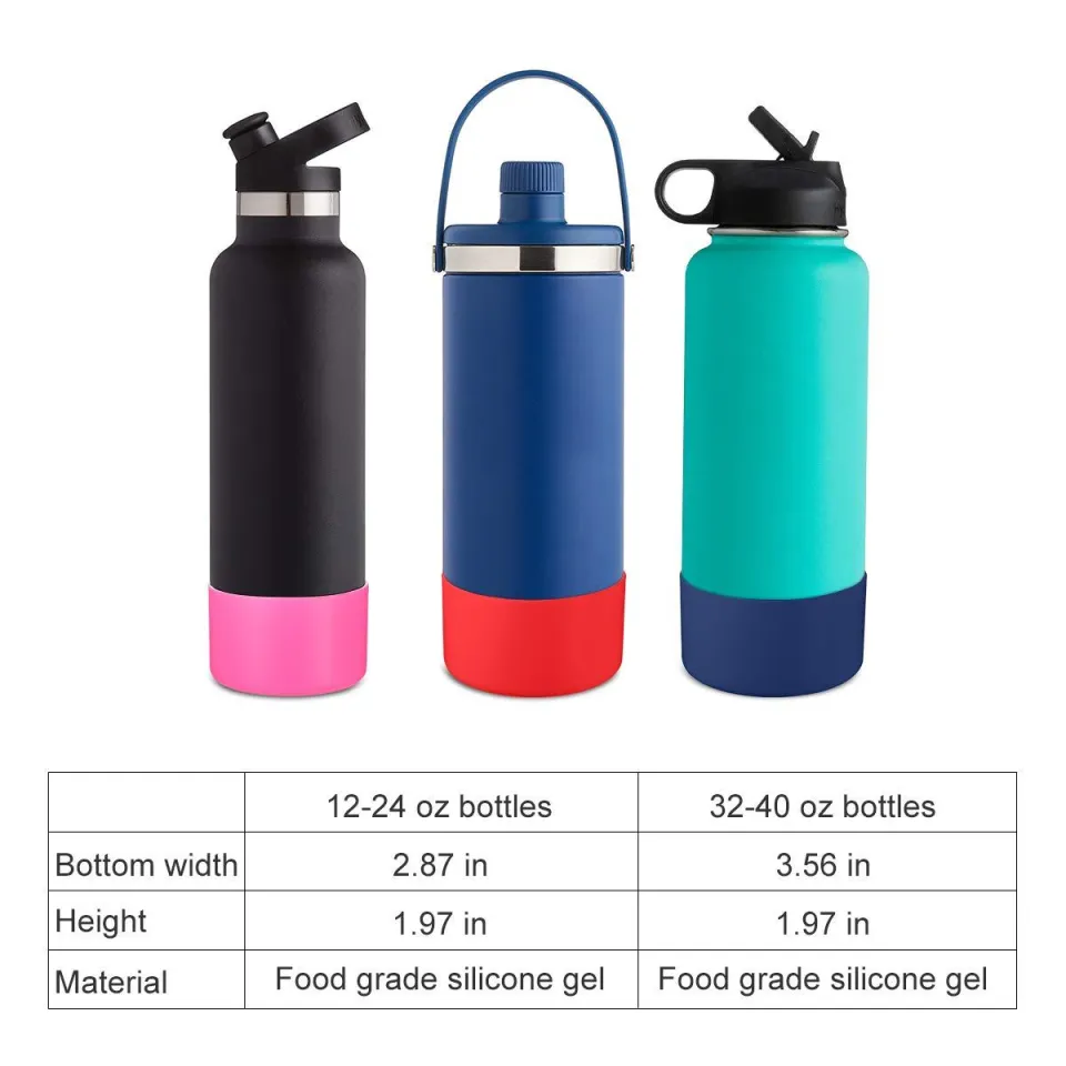 Slipproof Silicone Protective Sleeve Boot For Hydro-Flask Bottle  12/24/32/40 Oz