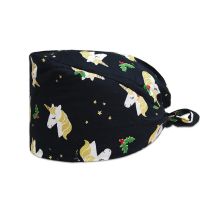 Fashion cotton Cute bird Cartoon print hats adjustable Scrub hat beauty salon nursing cap laboratory pet shop fashion scrub caps