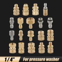 High Pressure Cleaner 1/4" Quick Connect Coupler Adapter Washing Pressure Washer Connector for Quick Connecting Car Accessories Replacement Parts