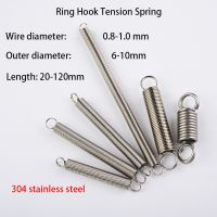 Wire diameter 0.8/1mm 304 stainless steel tension spring tension spring tension spring Traps  Drains