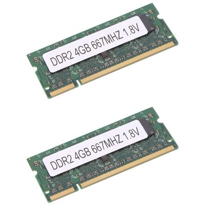 2X DDR2 4GB Laptop Ram Memory 667Mhz PC2 5300 SODIMM 1.8V 200 Pins for Intel AMD Laptop Memory