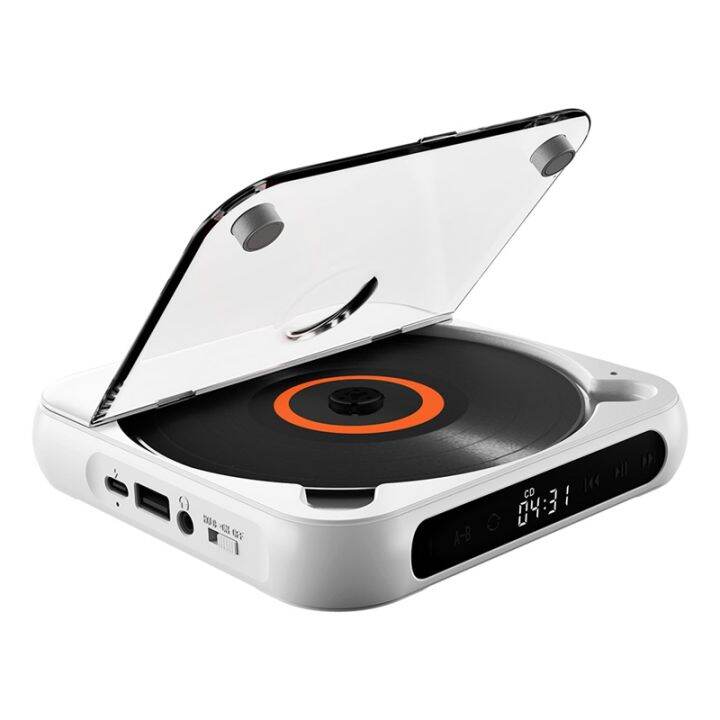 Portable CD Player Bluetooth Speaker, Wall Mountable CD Music Player