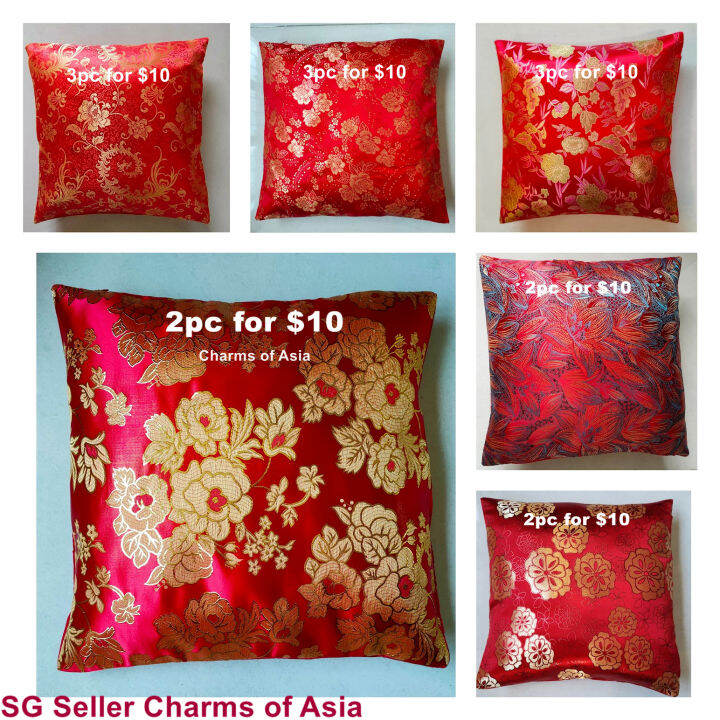 (SG seller ready stock)Festive cushion cover fortune cat prosperity CNY