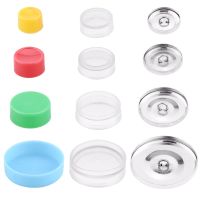 10 Pcs/ Pack 20/25/30/40mm Creative Cloth Bag Cover Buttons Kit DIY Bag Cloth Buckle Set Round Button Base DIY Handmade Crafts Haberdashery