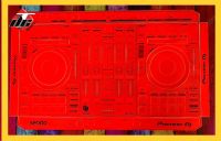 Skin cover dj for DDJ-SX3 สีแดง Big red สำหรับเครื่องเล่น DJ รุ่น DDJ-SX3 สติกเกอร์ติดเครื่องดีเจ