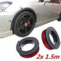 JHTJHNDTGFJHND 2Pcs 1.5 M Universal ยางรถล้อ Arch ป้องกัน Moldings Anti-Collision Mudguard รถล้อป้องกันล้อ Sticker