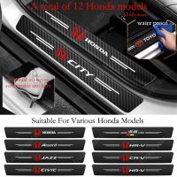 Honda Accord Br-v Cr-v Mugen Power Mobilio Hr-v Fit Brio Jazz Civic City Car Sill Sticker Anti-Scratch Waterproof Trunk Protector