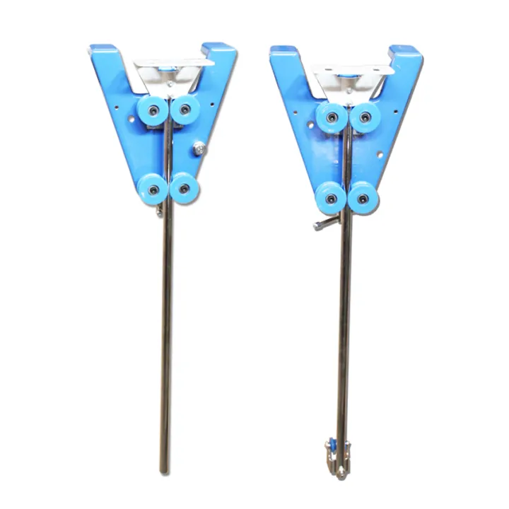 Cloth cutting machine tripod; cloth cutting machine guide rail fixing