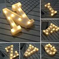 Decorative Letters Alphabet Letter LED Lights Luminous Number Lamp Decoration Battery Night Light Party Baby Bedroom Decoration Night Lights