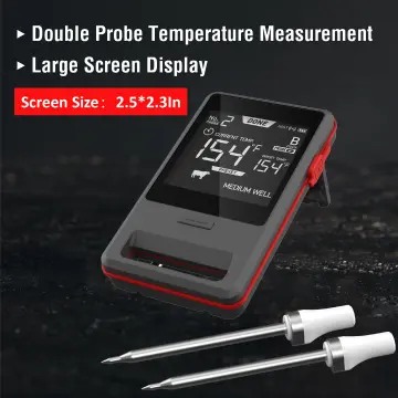 Meat Thermometer Wireless Digital Bluetooth Barbecue Accessories for Oven  Grill BBQ Smoker Rotisserie Kitchen Tool Thermocouples