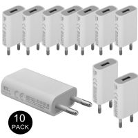 10PCS Lot Travel Wall Charging Charger Power Adapter USB AC EU Plug For Apple X XS MAX MR 8 7 6 6s 5 5S SE 5C 4 4S 3GS