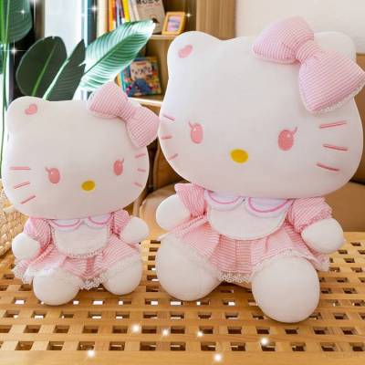 55cm Sanrio Hello Kitty Plush Dolls Gift For Girls Kids Home Decor Throw Pillow Stuffed Toys For Kids Cushions